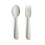 Mushie vork en lepel ivory