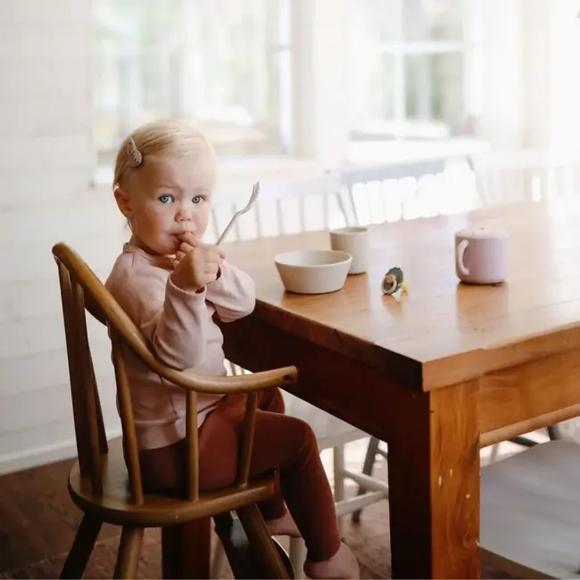 Mushie vork en lepel ivory