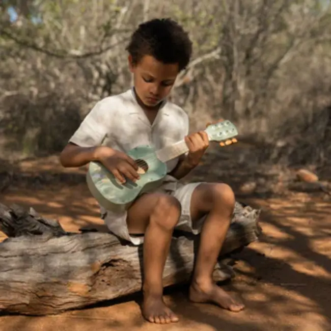 Houten gitaar - Groen - Safari Friends FSC