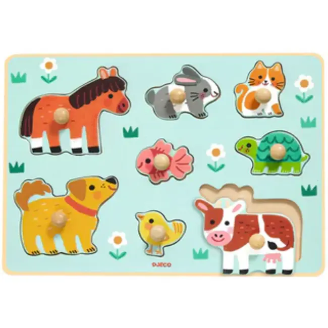 Djeco  Houten puzzel Dog'n'Co