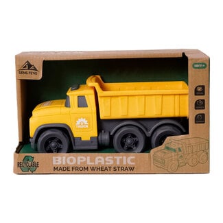 Speelgoedtopdeals BIOplastic Kiepwagen geel - 24 cm