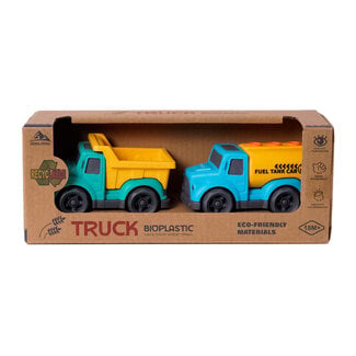 Speelgoedtopdeals BIOplastic Truckset klein - 10,5 cm