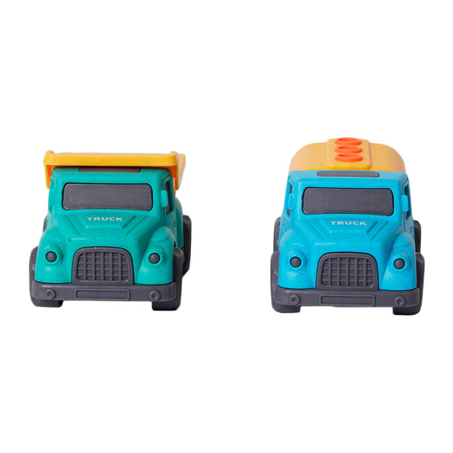 BIOplastic Truckset Klein 3 (10,5 cm) – Duurzame Minivoertuigen voor Grote Avonturen