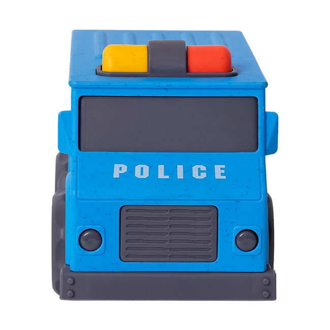 BIOplastic Blokwagen Politiewagen - 15 cm