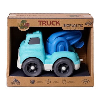 Speelgoedtopdeals Bioplastic Kraanwagen cartoonversie - 18 cm