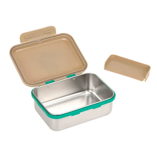Lassig Lunchbox stainless steel Happy Trails Frog