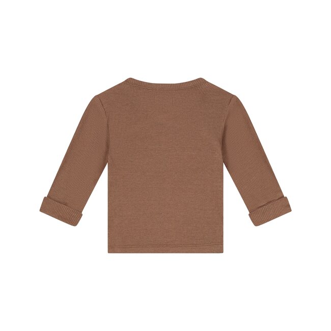 A Tiny Story, baby t-shirt long sleeve - Coffee