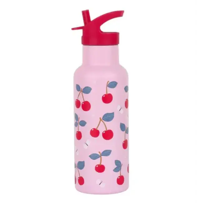 Rvs drinkfles Kersen