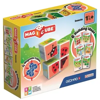Geomag Geomag Magicube Printed insects + cards 7pcs