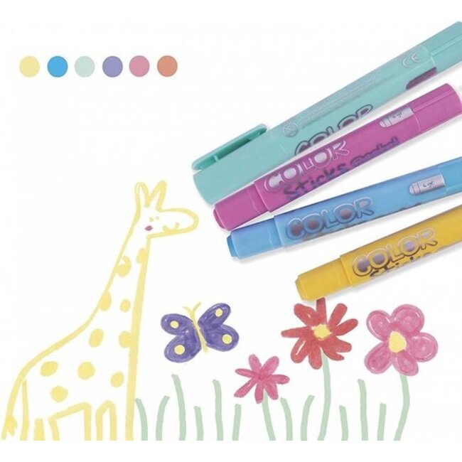 Apli - Color stick pastel 6 kleuren