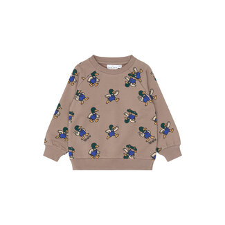 The New Siblings The New Siblings , Sweatshirt - Taupe Gray AOP TN