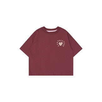 The New The New, Short sleeve t-shirt - Burgundy TN