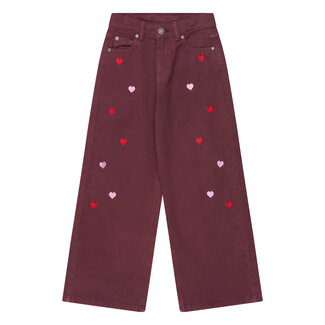 The New The New, Jeans - Burgundy EMB TN