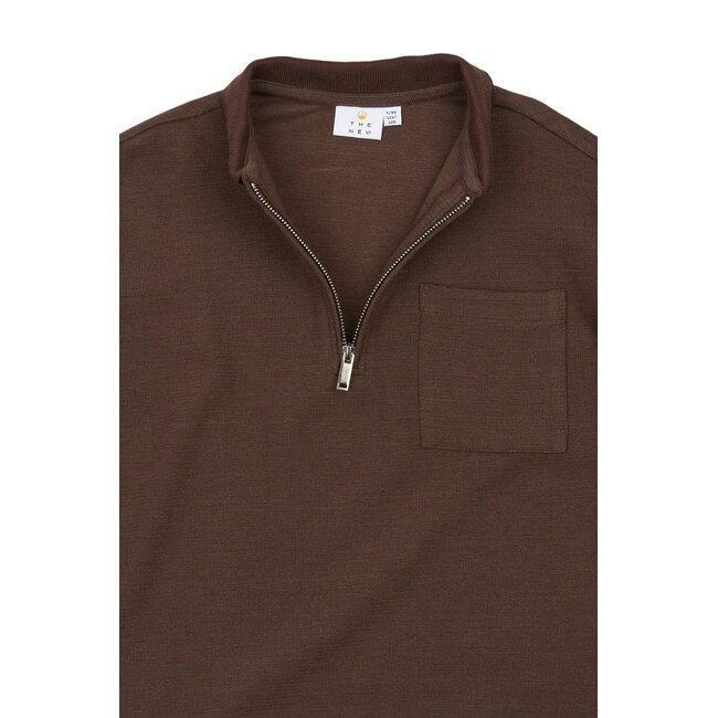 The New, Long sleeve t-shirt - Chestnut