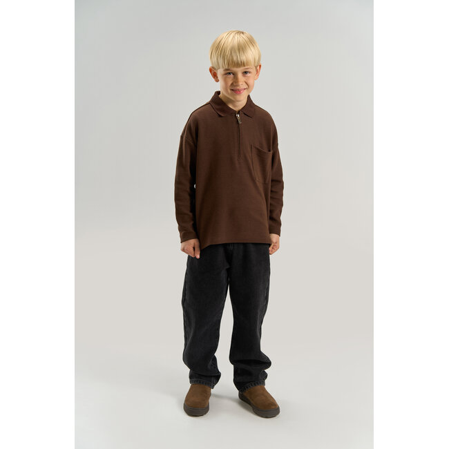 The New, Long sleeve t-shirt - Chestnut