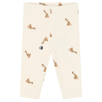 The New The New Siblings , Leggings - Gardenia AOP *