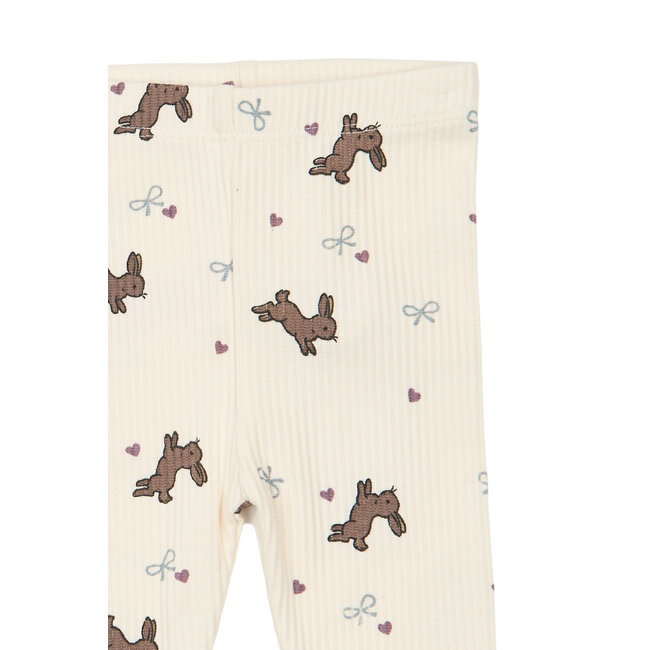 The New Siblings , Leggings - Gardenia AOP