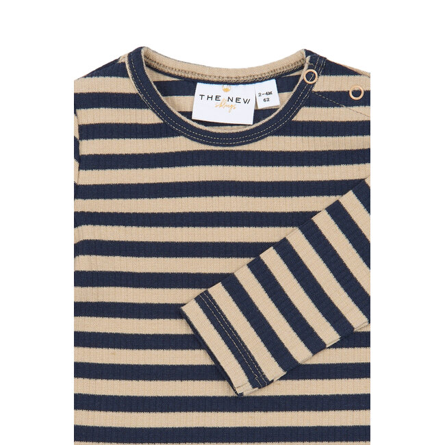 The New Siblings , Long sleeve t-shirt - Navy Blazer Striped