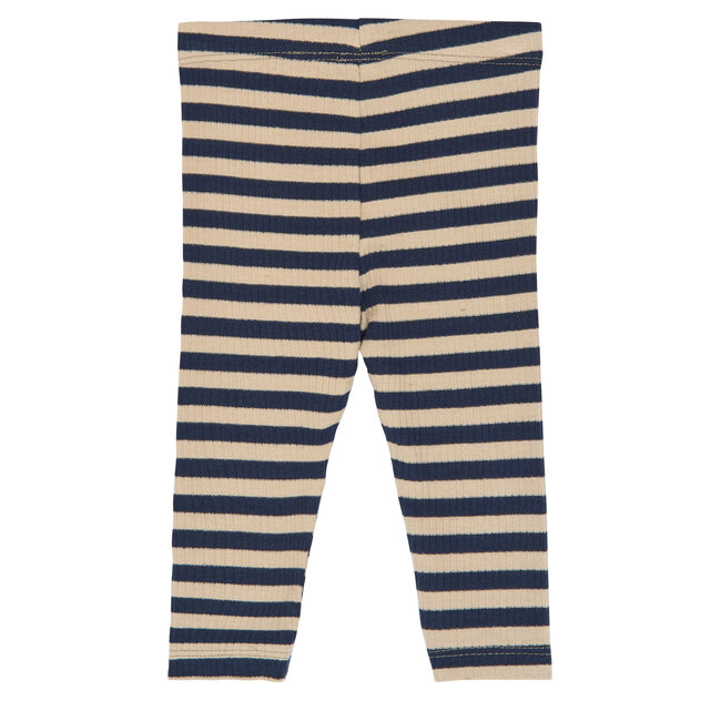 The New Siblings , Leggings - Navy Blazer Striped