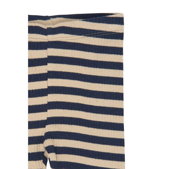 The New Siblings , Leggings - Navy Blazer Striped