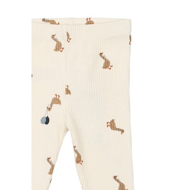 The New Siblings , Leggings - Gardenia AOP *