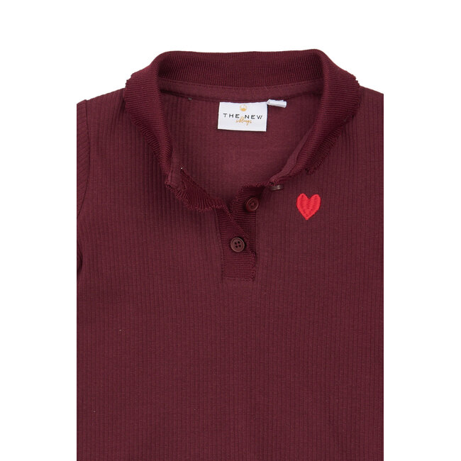 The New Siblings , Long sleeve t-shirt - Burgundy TN