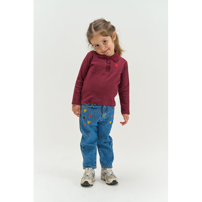 The New Siblings , Long sleeve t-shirt - Burgundy TN