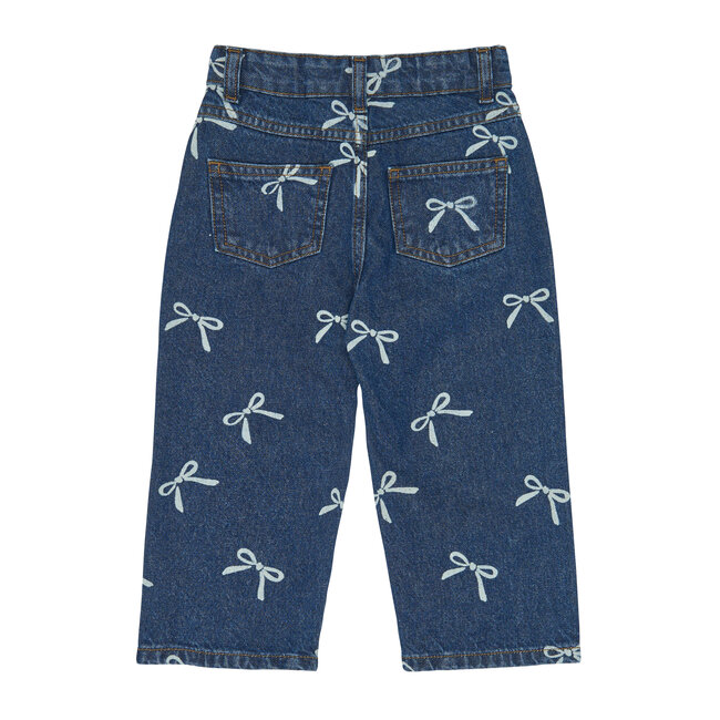 The New Siblings , Jeans - Medium Blue Denim AOP