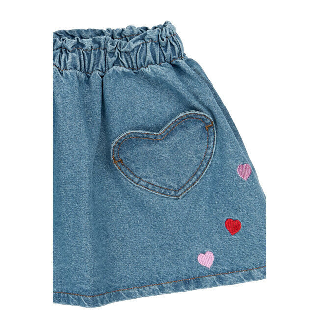 The New Siblings , Skirts - Light Blue Denim EMB