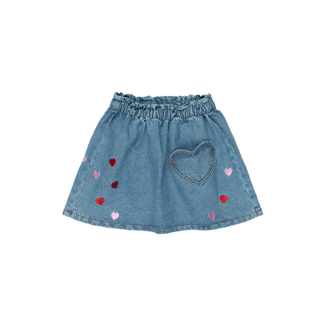 The New Siblings , Skirts - Light Blue Denim EMB