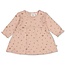 Feetje , Jurk pointelle rib AOP - Fall in Love - Roze melange