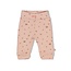 Feetje , Broek pointelle rib AOP - Fall in Love - Roze melange