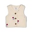 Feetje , Teddy gilet met borduursels - Afternoon Tea - Creme