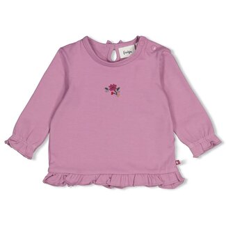 Feetje Feetje , Longsleeve ruches - Afternoon Tea - Lila