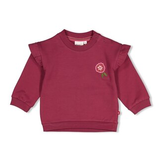 Feetje Feetje , Sweater oversized - Moon Flowers - Mauve