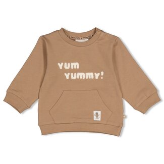 Feetje Feetje , Sweater - Pasta Party - Camel