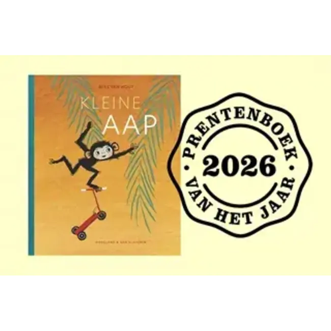 Prentenboek van het jaar 2026 Kleine Aap 4+