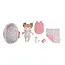 Knuffel babypop Rosa in mandje - 30 cm