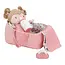 Knuffel babypop Rosa in mandje - 30 cm