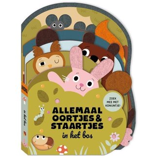 Allemaal oortjes & staartjes in het bos - zoekboekje