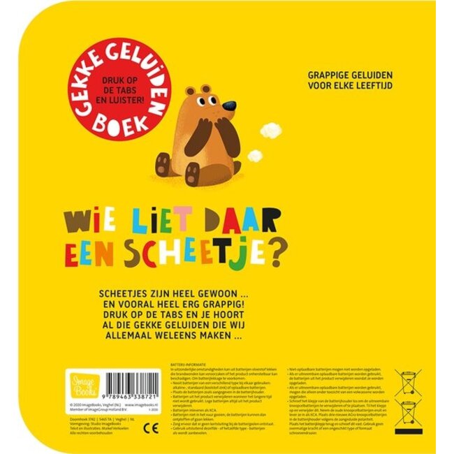 Gekke geluiden boek - wie liet daar een scheetje?