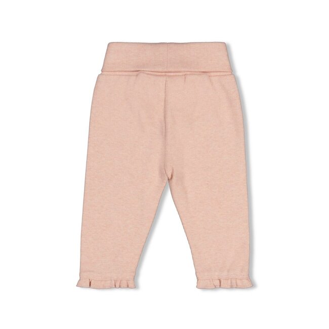 Feetje , Broek rib - Fall in Love - Roze melange
