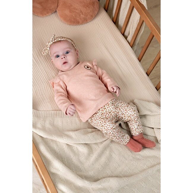 Feetje , Longsleeve rib - Fall in Love - Roze melange