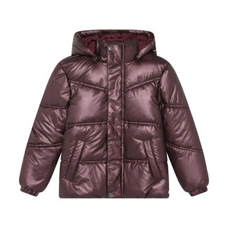 Daily7 Daily7, Metallic Jacket - Burgundy, Huckleberry