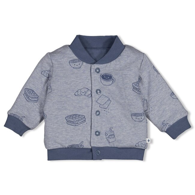 Feetje , Omkeerbaar bomberjack - Breakfast Buddy - Blauw