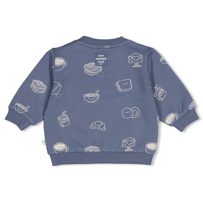 Feetje , Sweater AOP - Breakfast Buddy - Blauw