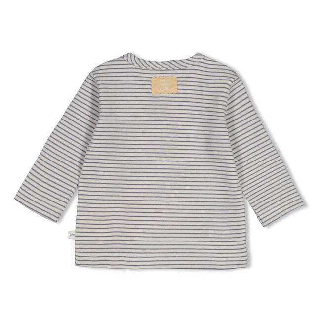 Feetje , Longsleeve rib met streep - Breakfast Buddy - Blauw