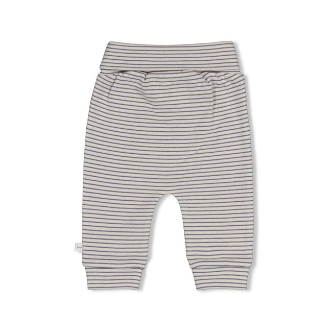 Feetje , Broek rib met streep - Breakfast Buddy - Blauw