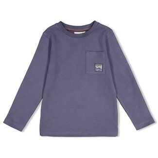 Sturdy Sturdy , Longsleeve met backprint - Rock the Earth - Blauw