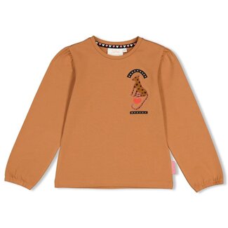 Jubel Jubel , Longsleeve met backprint - City Chic - Camel